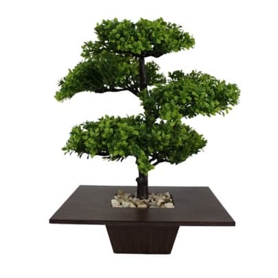 Bonsai Mini Árvore Japonesa Artificial Verde Arranjo Decorativo