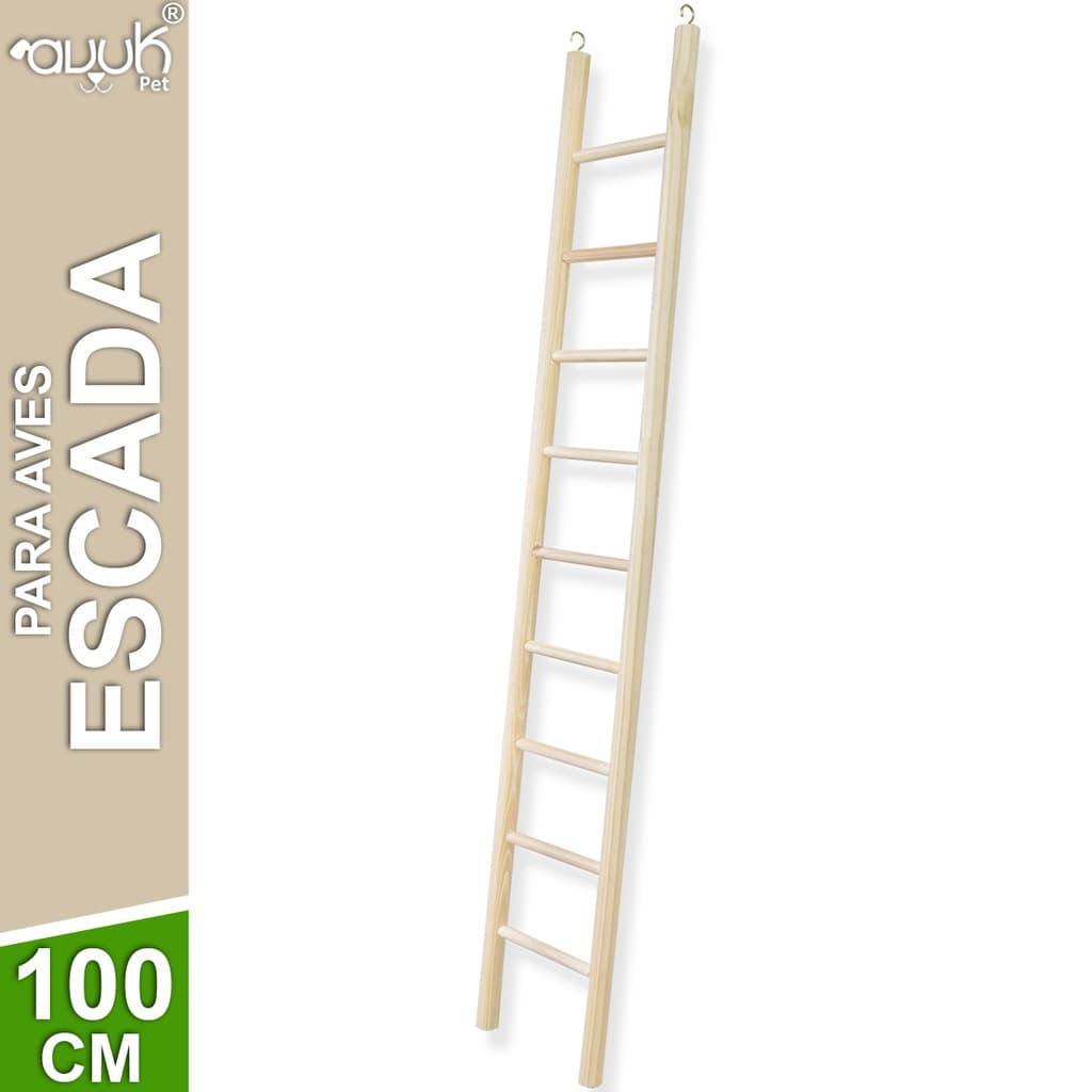 Escada De 1 Metro para Calopsita Papagaio e Outras Aves
