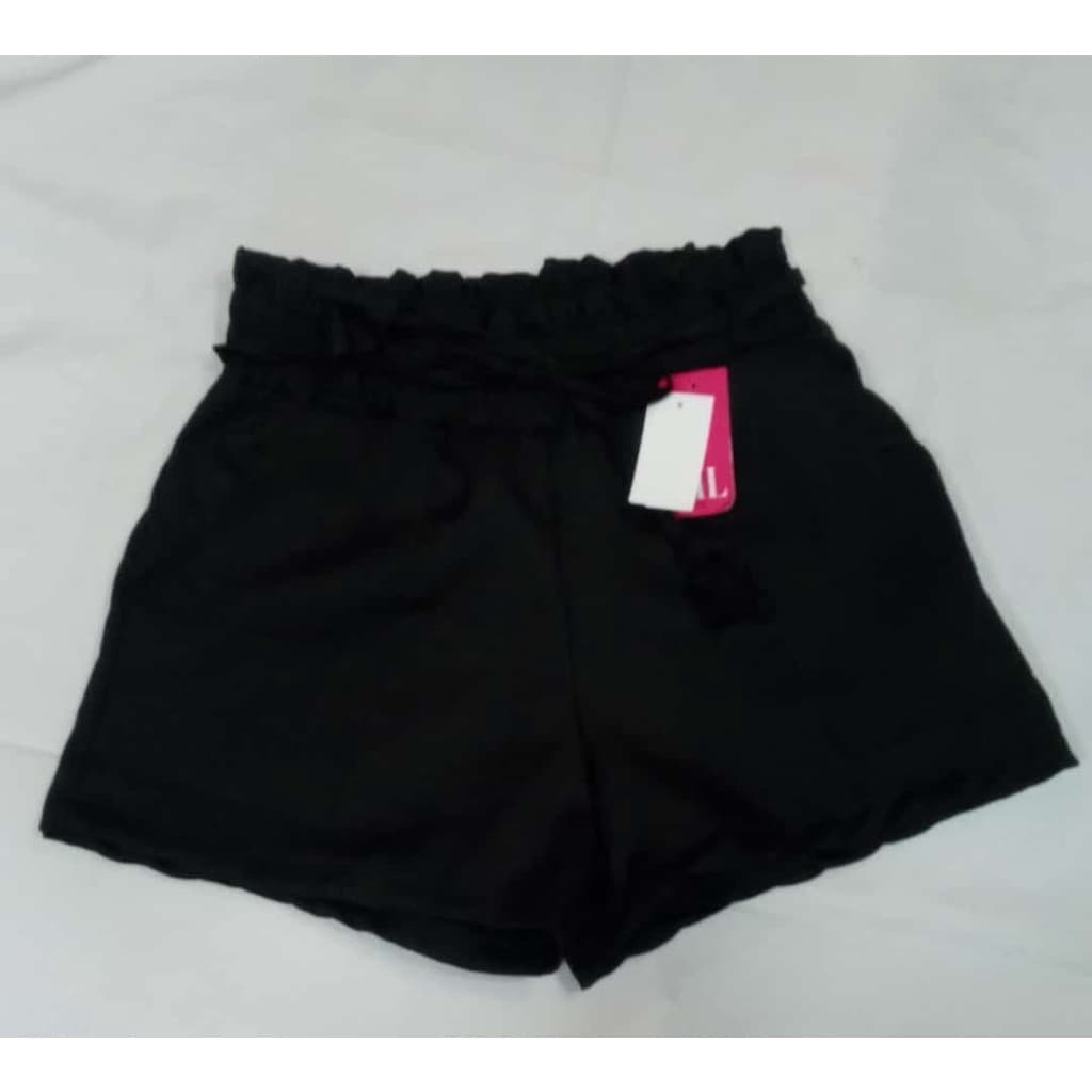 Short Feminino Cintura Alta Linho Alfaiataria flor Tamanho G e GG