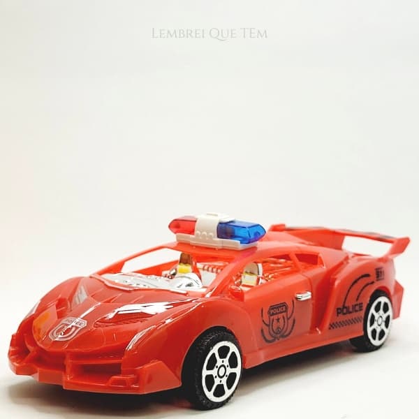 Lamborghini Polícia de Fricção – Carrinho Esportivo Infantil Possantes 18cm