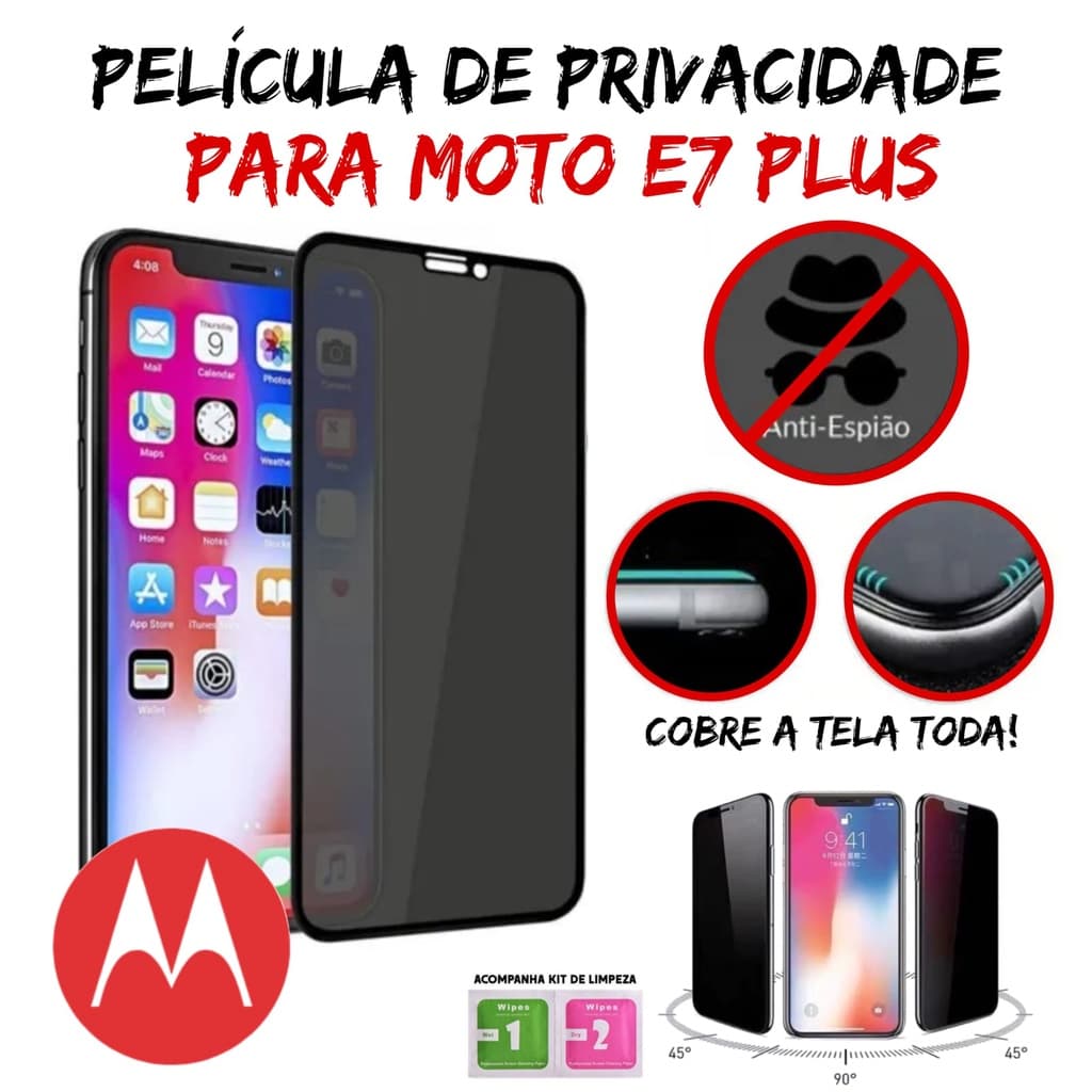 Película de Privacidade para Motorola Moto E7 Plus