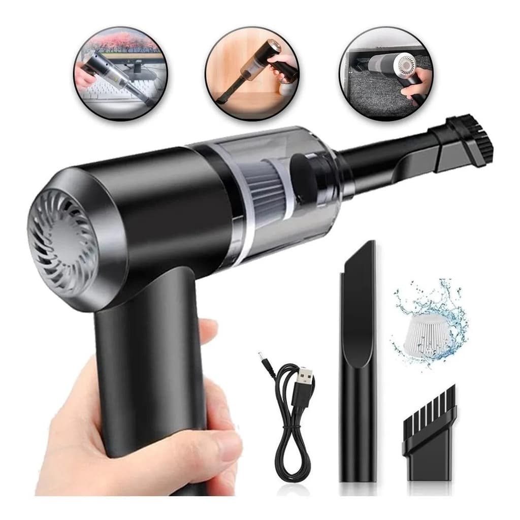 Mini Aspirador Portátil Automotivo Potente Recarregável Sem fio