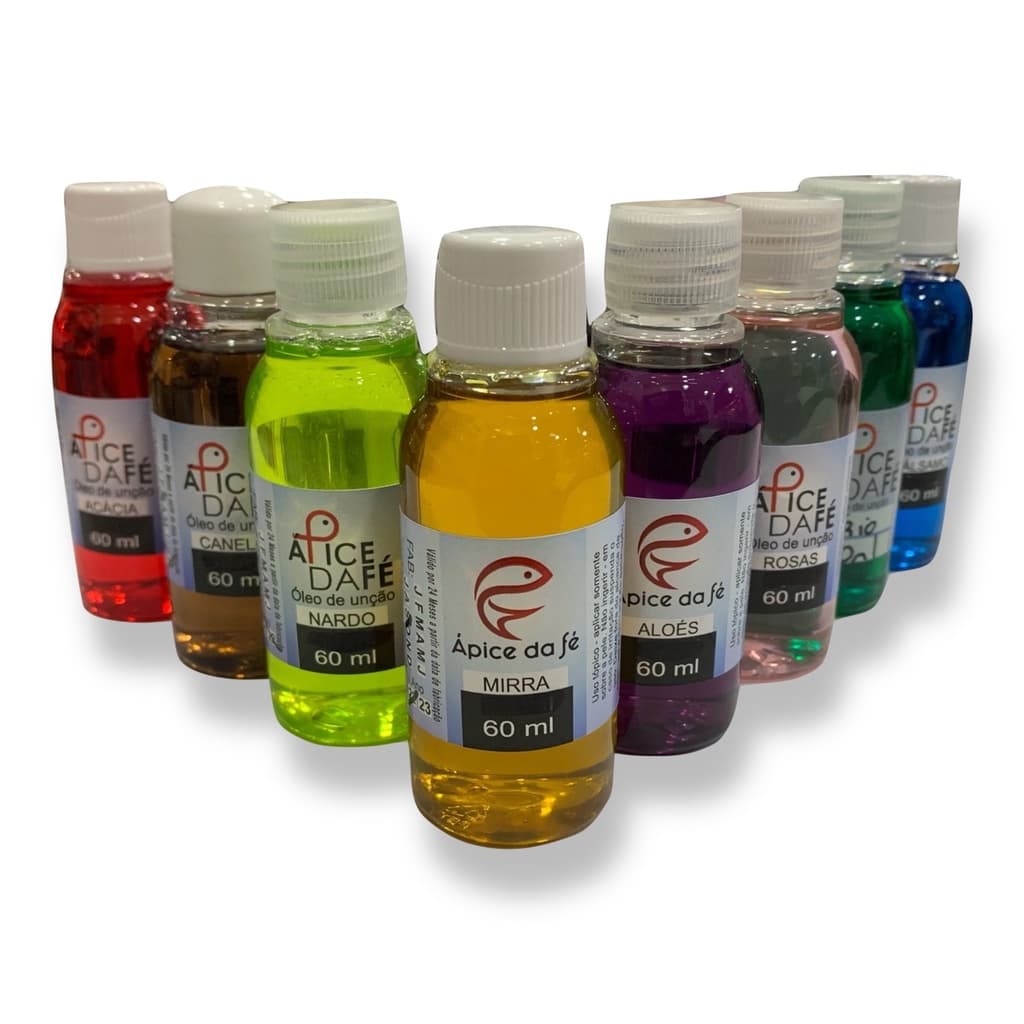 Kit das 7 unções - Óleo de unção 60 ml - Óleo pronto para ungir