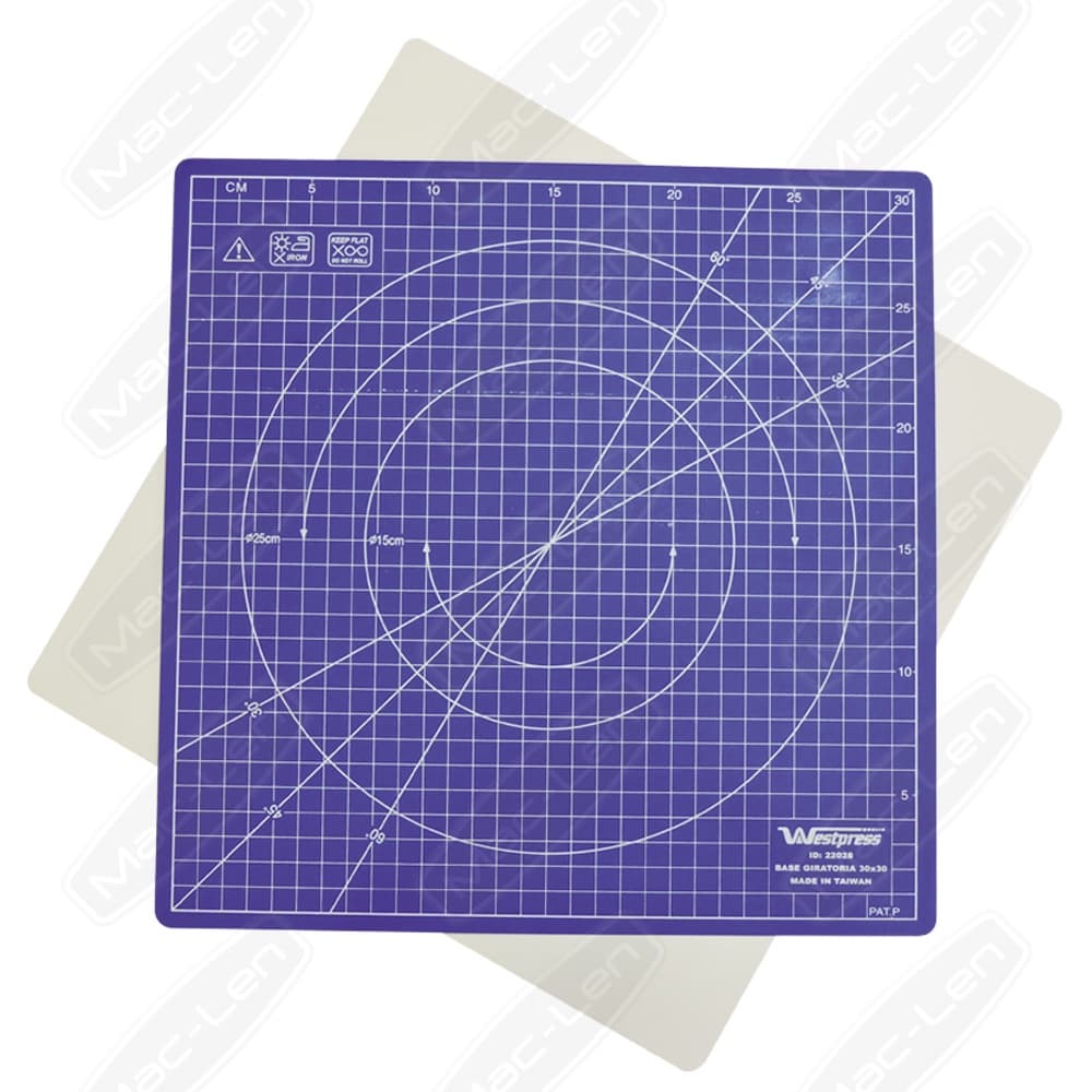 Base Auto Cura para Corte de Tecido Giratória 30x30