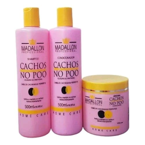 Kit Manutenção Cachos No Poo 500ml Madallon