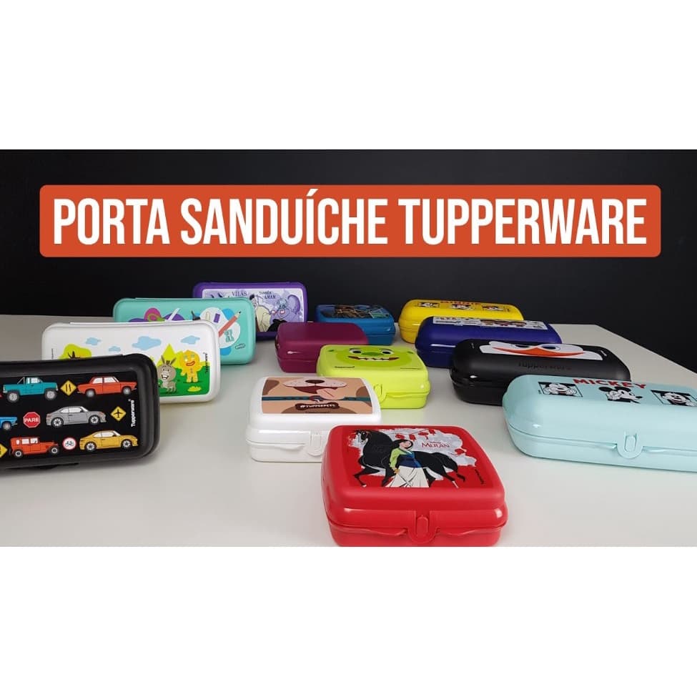 Porta Sanduíche Tupperware Escolar Sanduicheira - Volta às Aulas