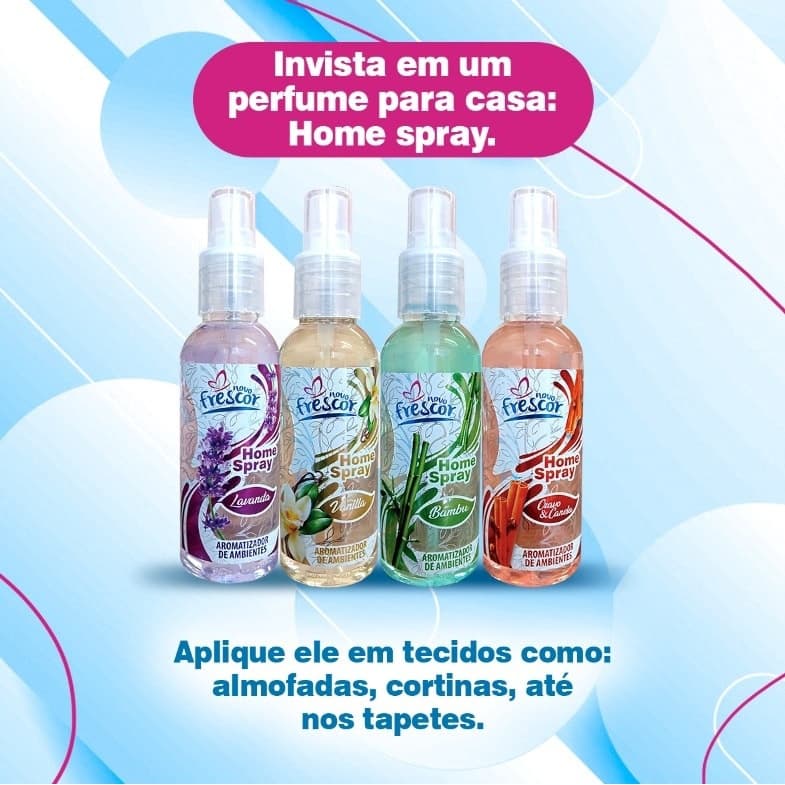 Aromatizador De Ambientes Difusor De Ambiente Spray Novo Frescor – 120ml