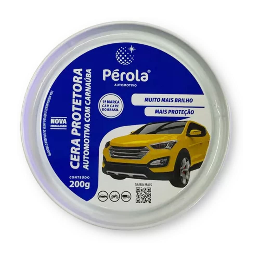 Cera Protetora Automotiva Pérola 200Gr
