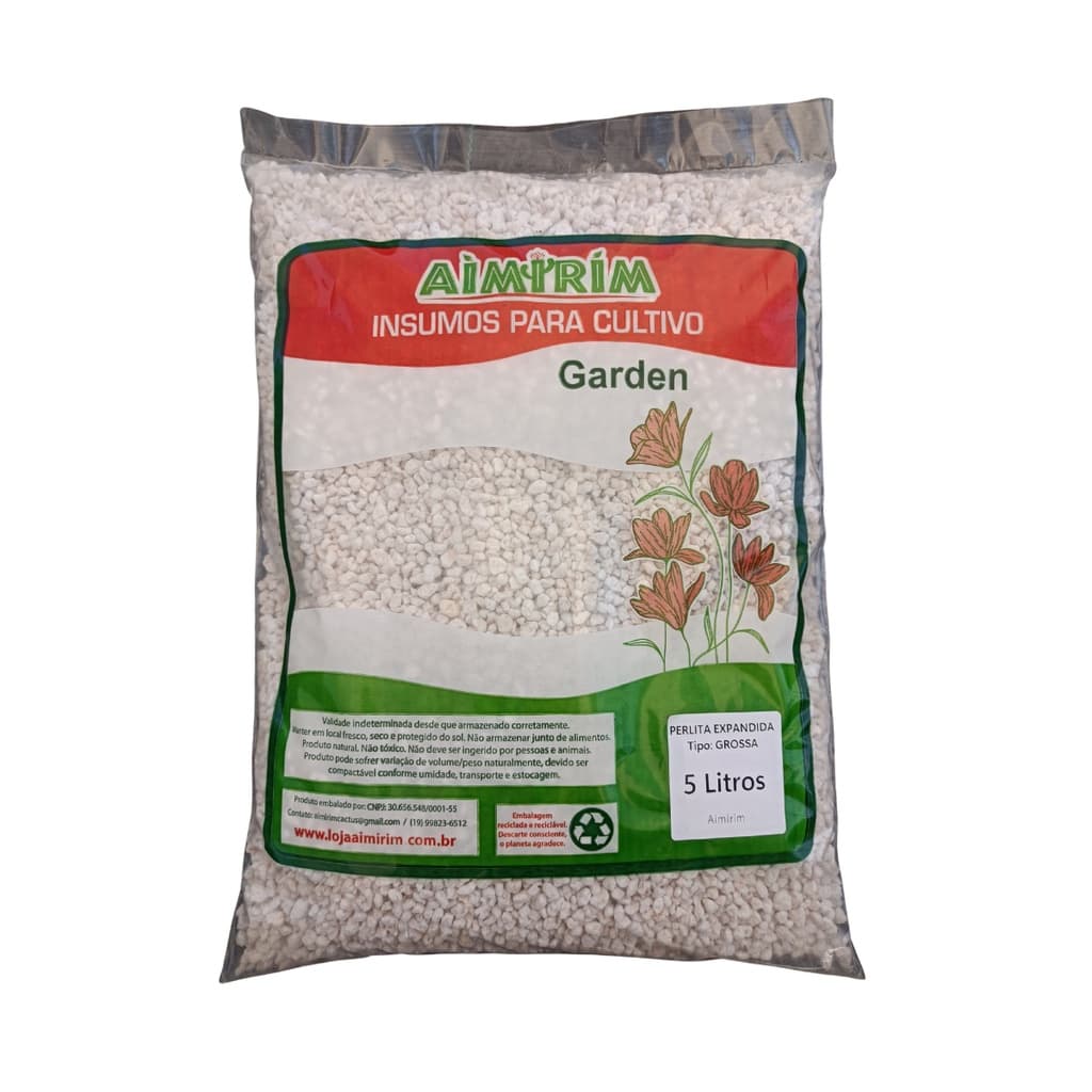 Perlita Expandida Grow Cultivo Indoor Outdoor Substrato 05 L