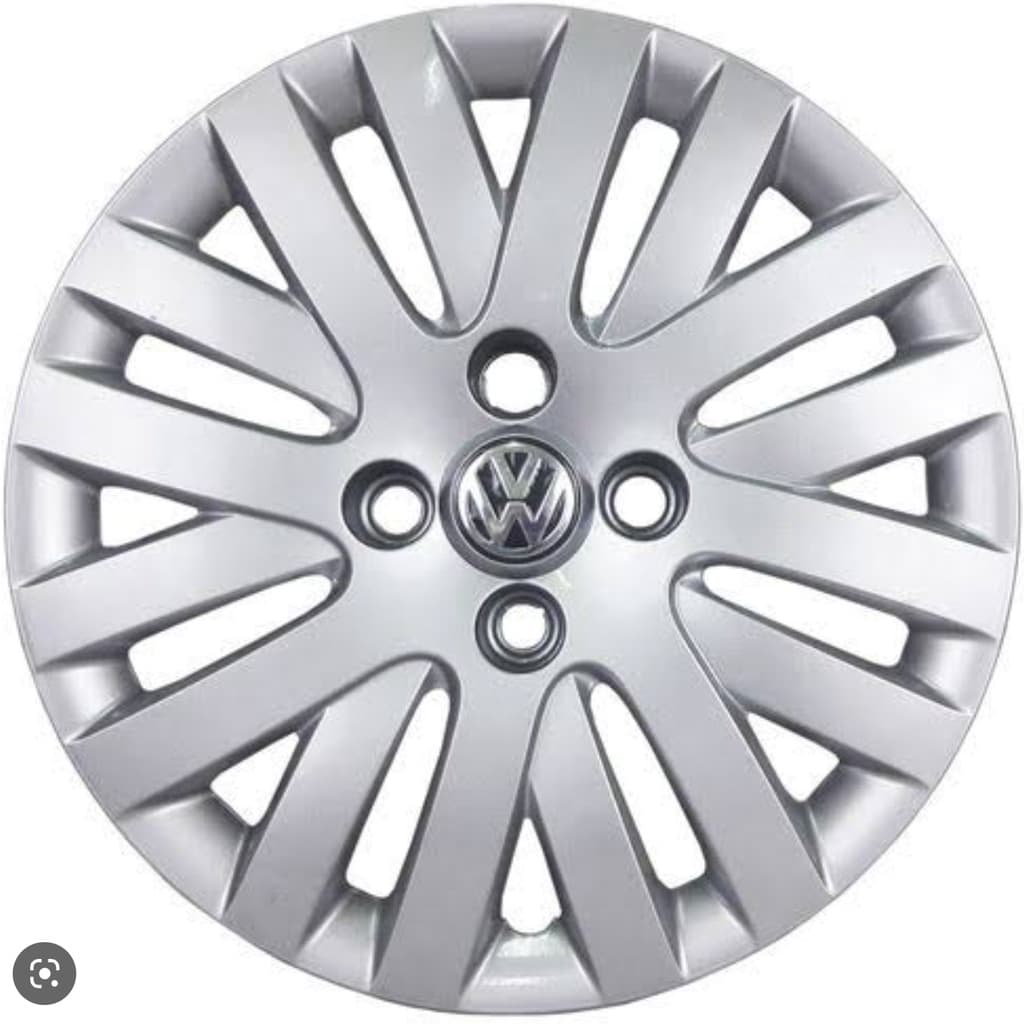CALOTA ARO 14 MODELO GOL TREND G5 VOYAGE/ SAVEIRO 09/11 APLICACAO LINHA VW /12 SAVEIRO TODAS PRATA FIXACAO POR PARAFUSO GRID