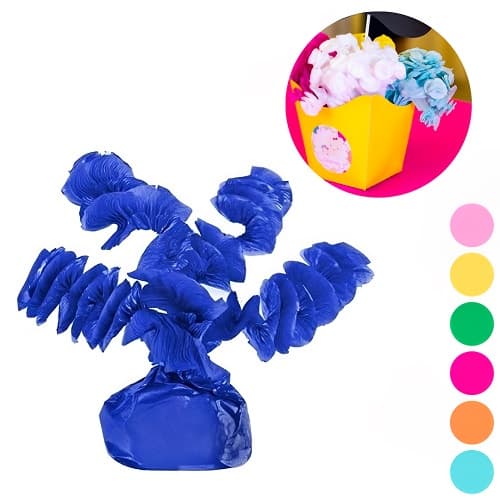 Kit 200 Rococó Papel De Bala De Coco Festa Decoração Enfeite Decoração De Mesa