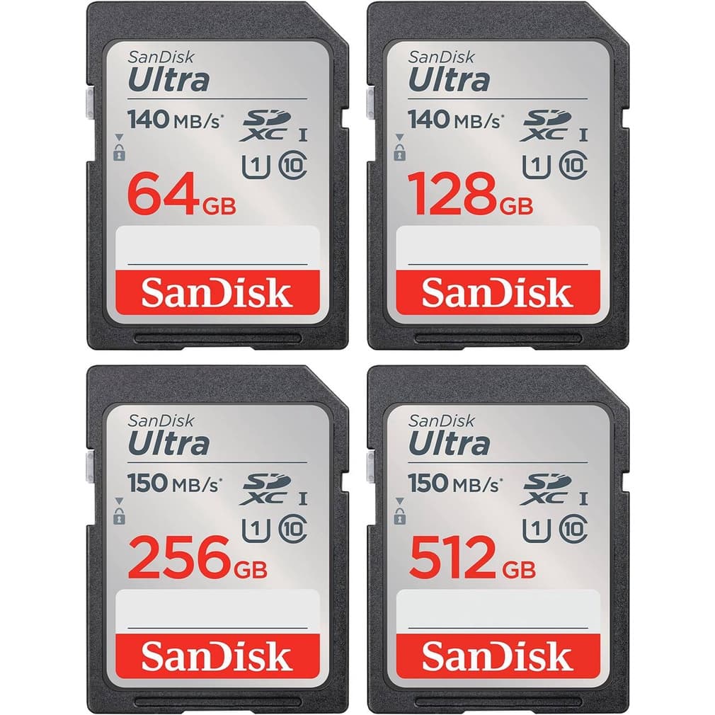 SanDisk SD Ultra 140MB/s (SDSDUNB) Cartão De Memória Flash 64GB 128GB 256GB