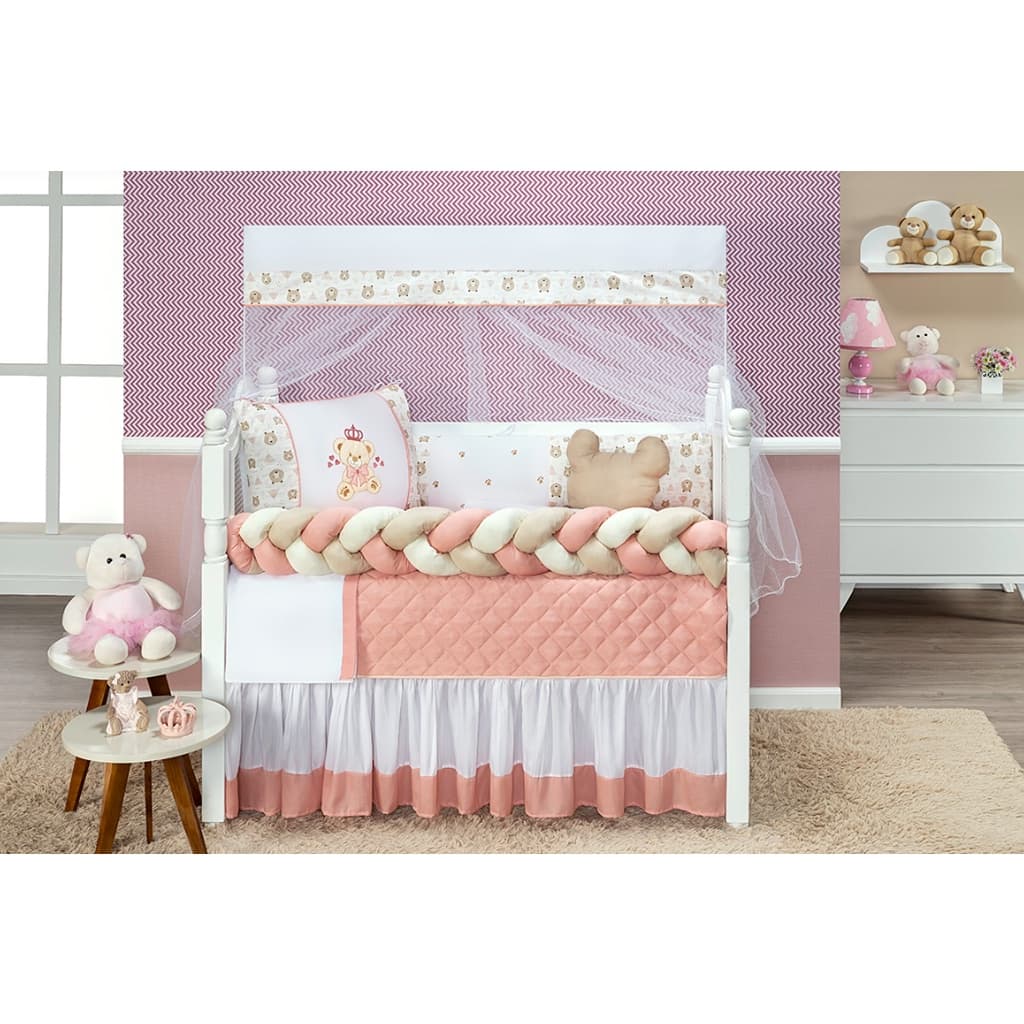 Kit Berço Modelo Safari Balão 11 peças completo Bebe Menino Menina Diversas Cores Disponíveis