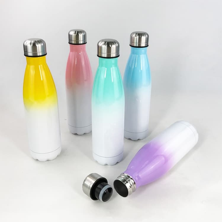 Garrafa Térmica Degradê Inox 500ml Para Sublimação Unidade