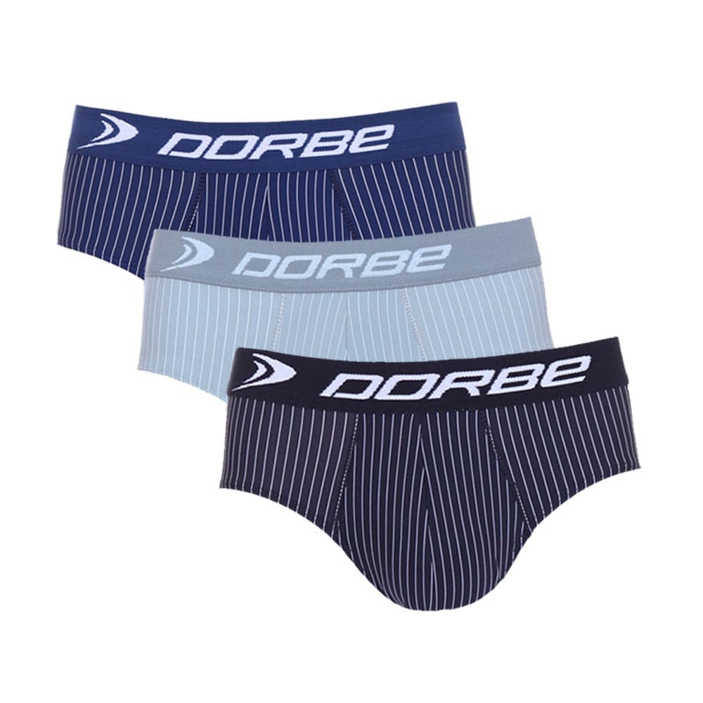 Kit 3 Cuecas Slip Risca de Giz Microfibra Dorbe Original Masculina Cueca Tradicional Cavada Listrada