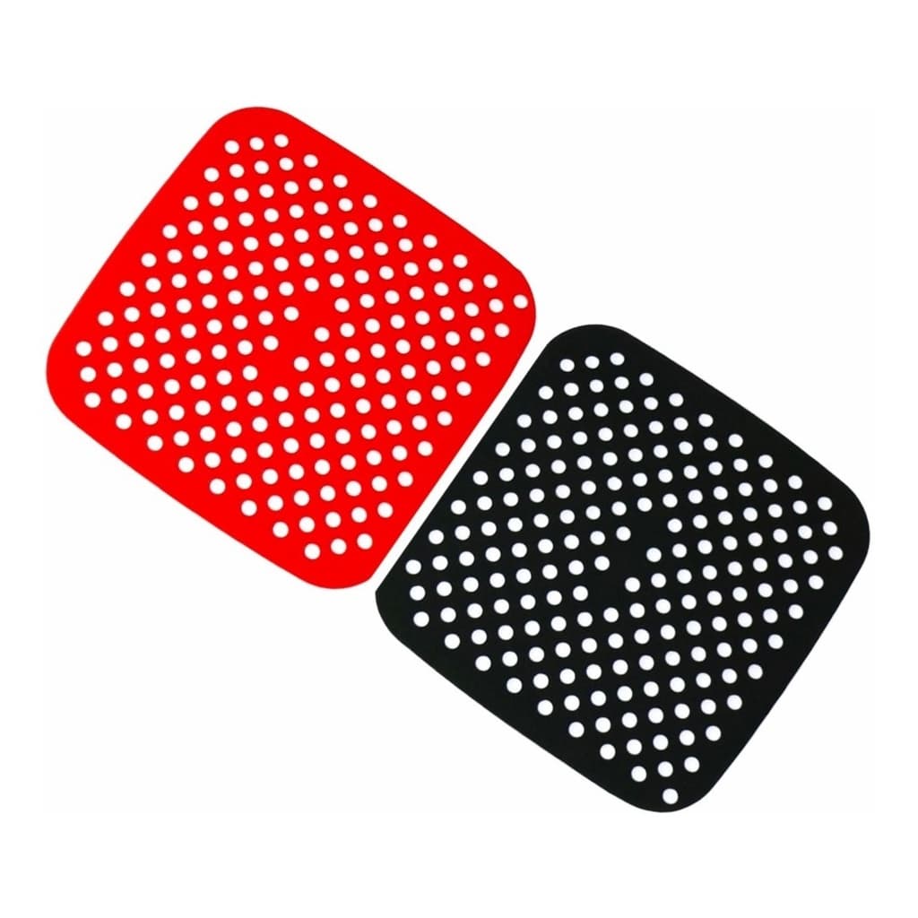 Forro De Silicone quadrado para Fritadeira Air Fryer Tapete Culinário Antiaderente