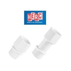 Extensor Alongador De Torneira Em PVC de 1/2 para 1/2 e acompanha bucha de redução 3/4 p/ 1/2 Herc