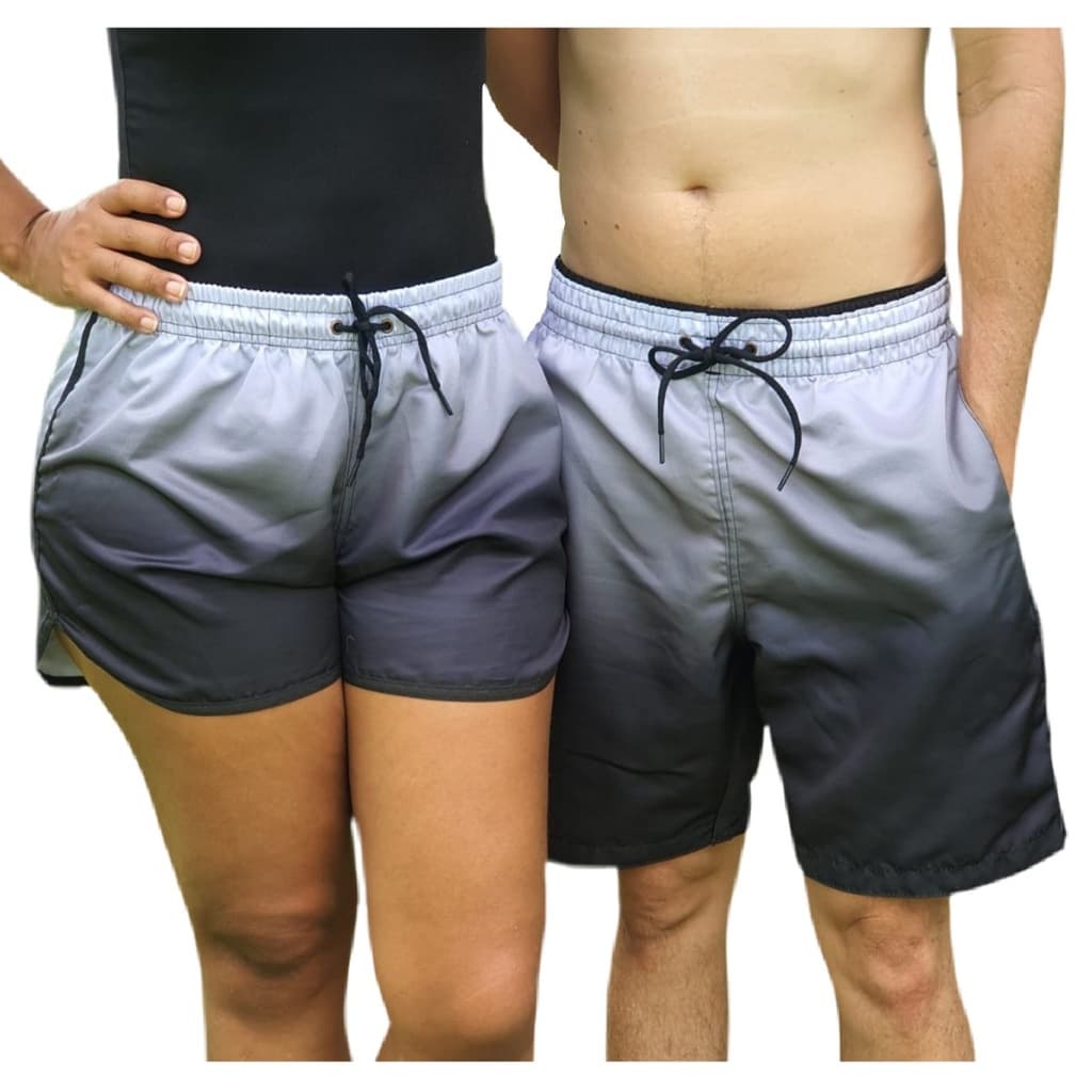 Kit Bermudas De Casal Short Praia Casal Carias Estampas Carnaval Envio Imediato