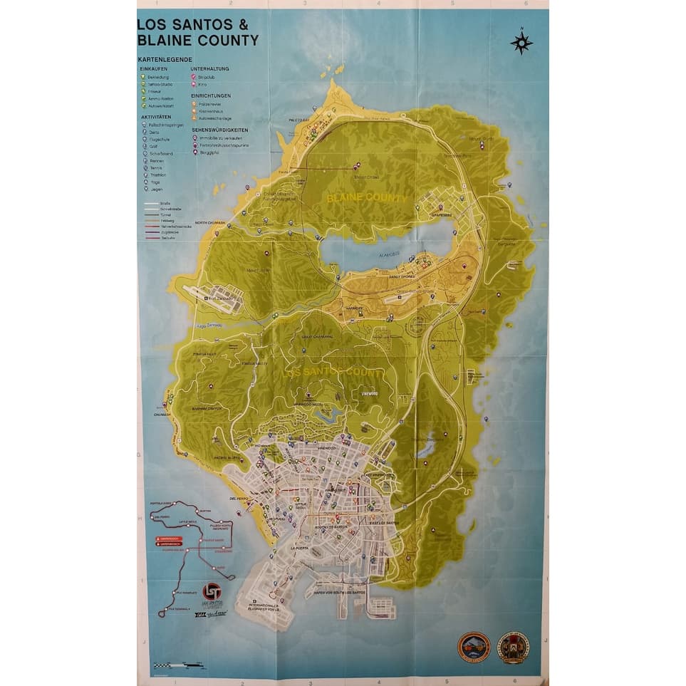 Mapa GTA V PS3