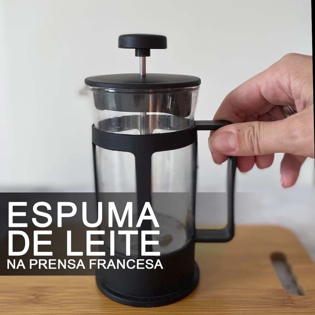 Cafeteira Prensa Francesa Cremeira - Espuma de leite, chá, café em vidro