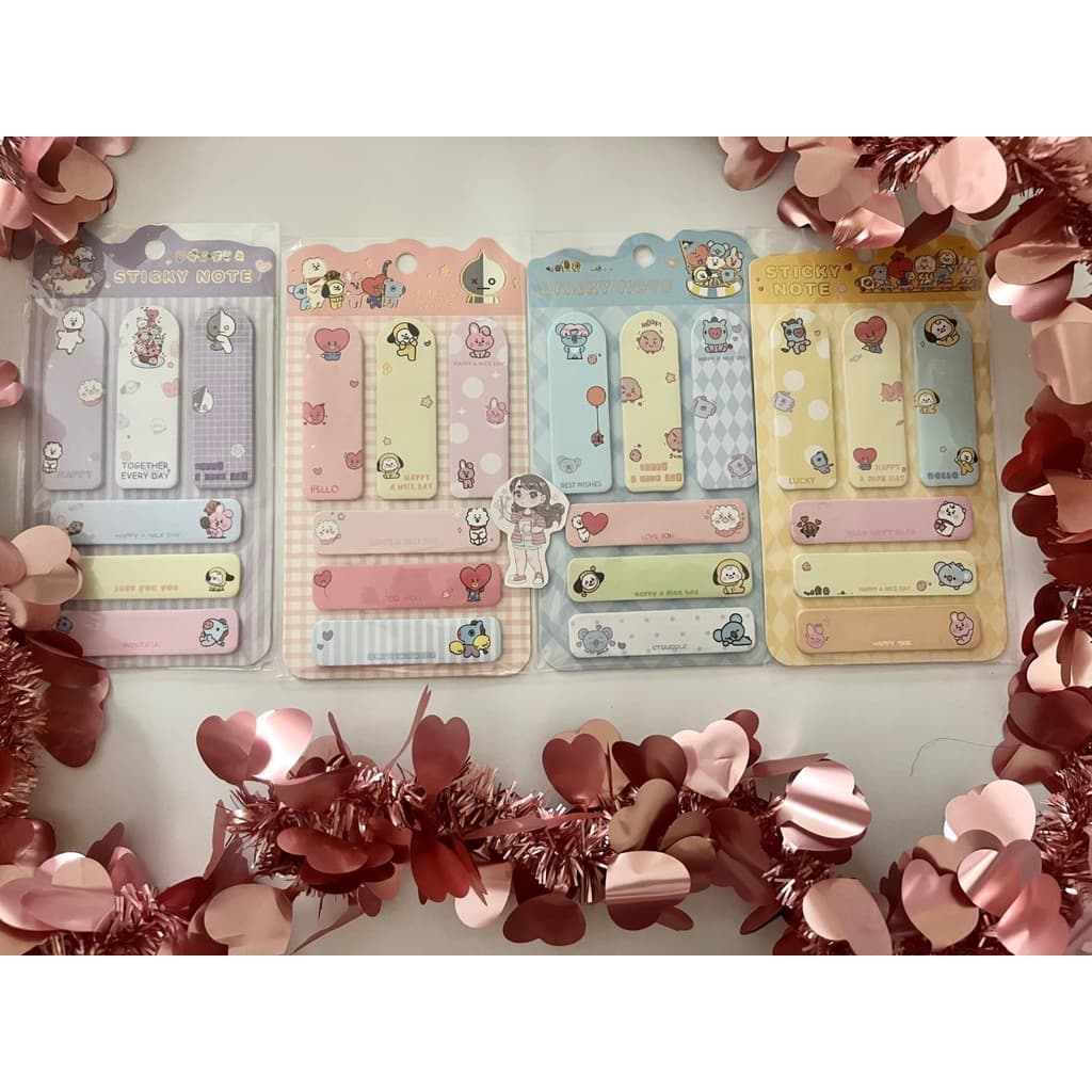 Sticky notes/blocos de notas/post it BT21