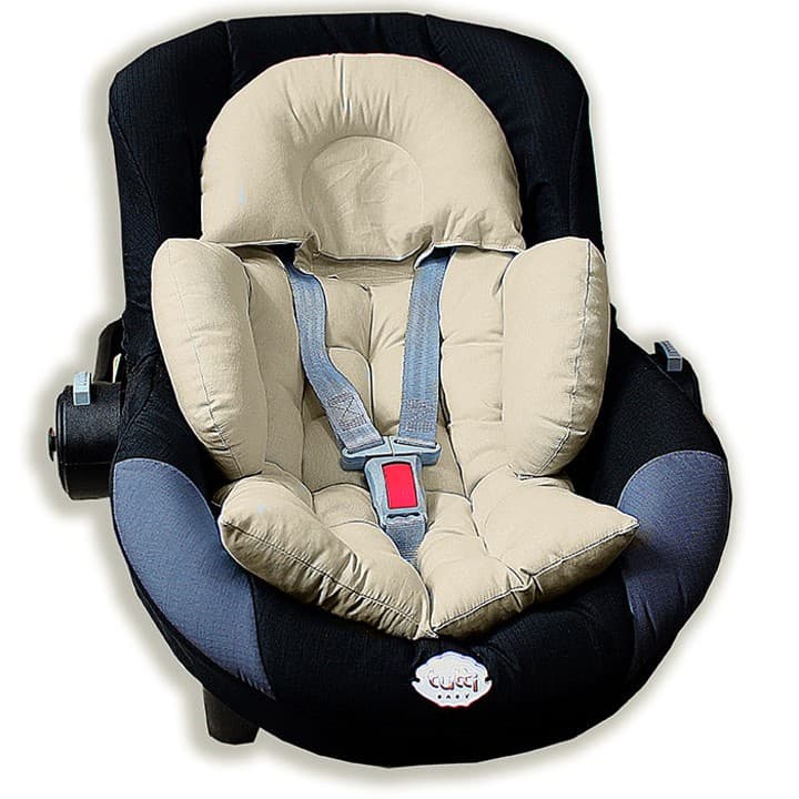 Colchonete Forro Acolchoado para Bebê Conforto e Carrinho, Palha, Confortável