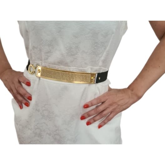 CINTO STRASS LUXO ADULTO ELÁSTICO FEMININO