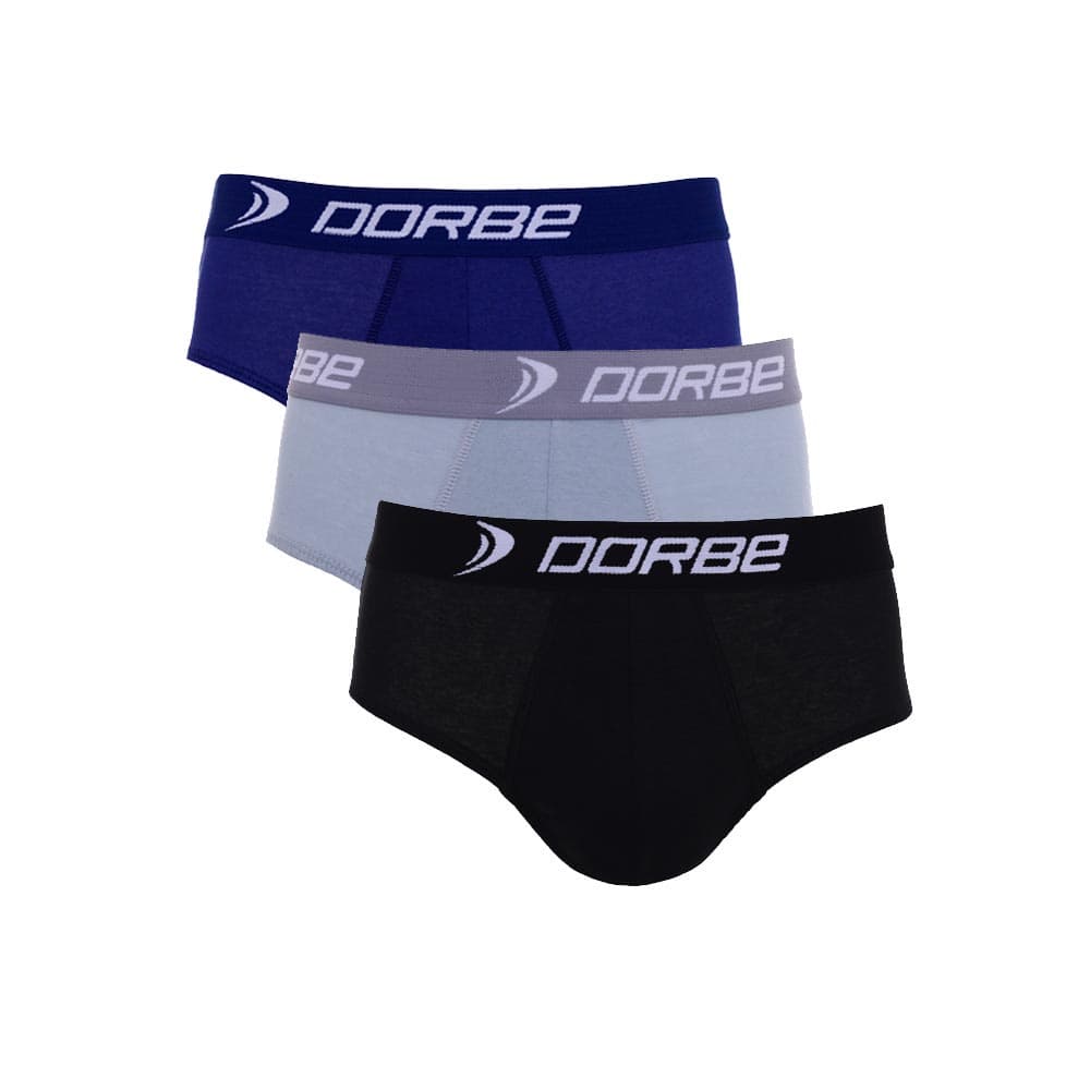 Kit 3 Cuecas Slip 100% Algodão Dorbe Original Masculina Cueca Tradicional Cavada Masculino Adulto Macia Antialérgica