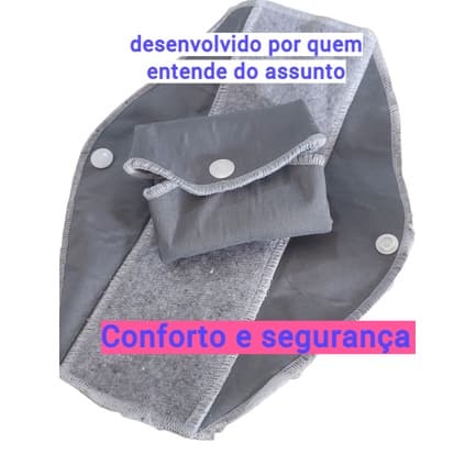 Absorvente Ecológico Feminino Menstrual M reutilizável para mulher com abas