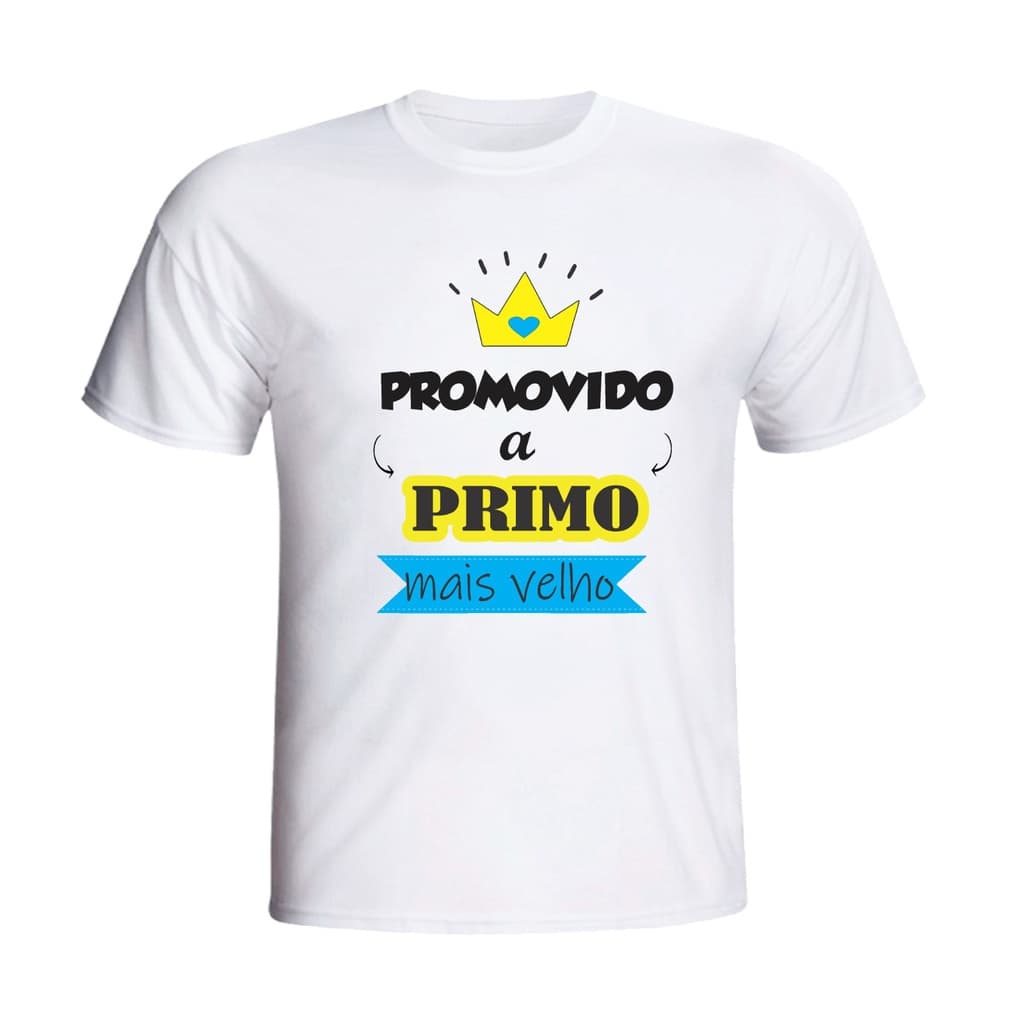 Camisa Camiseta Infantil Promovido A Primo Mais Velho Chá Revelação