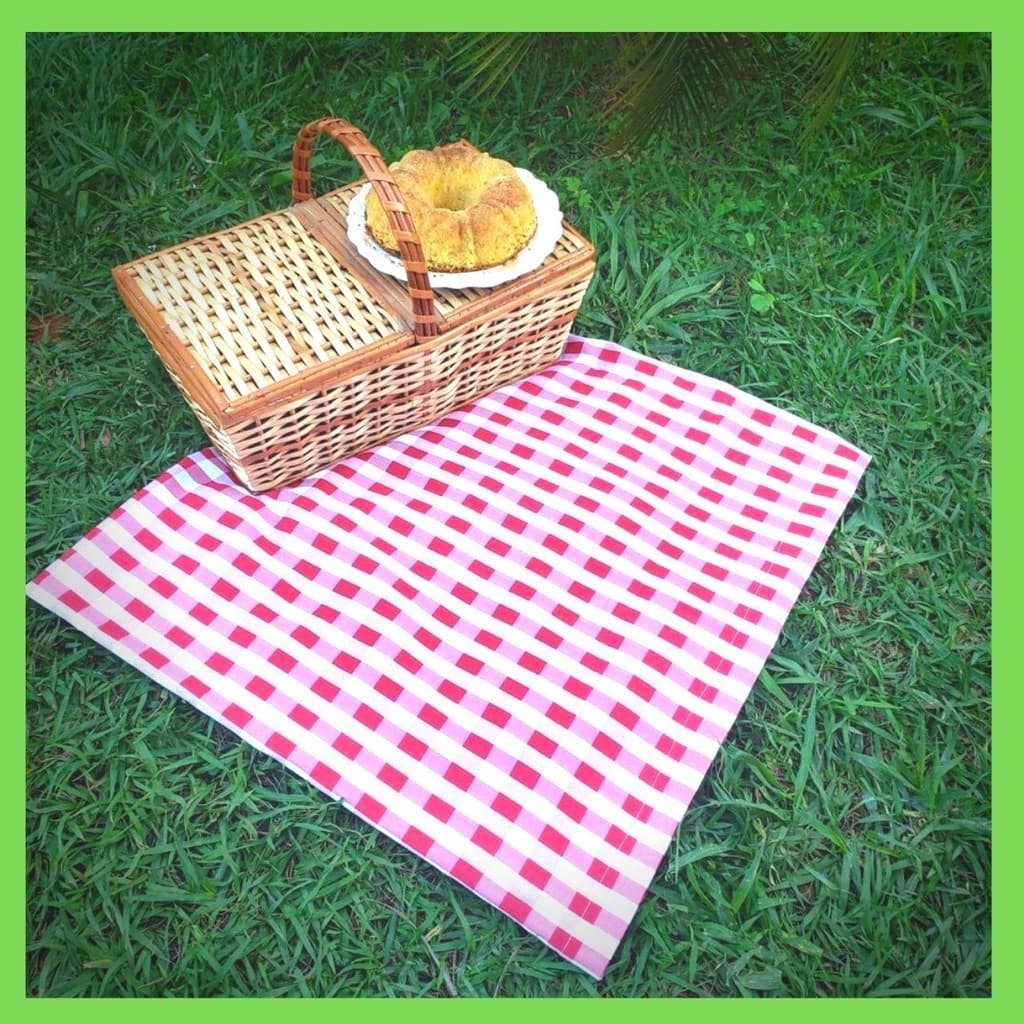 KIT 2 TOALHAS MESA XADREZ 1,40 x 1,40 FESTA BAR PIC NIC tecido fino