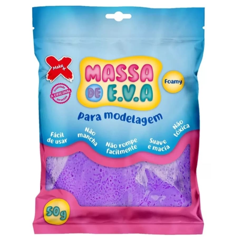 Massa De Eva Para Modelar Make+ Pacote 50g Max Qualidade