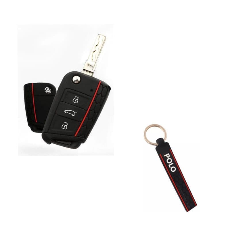 CAPA SILICONE CHAVE CANIVETE VOLKSWAGEN POLO+CHAVEIRO