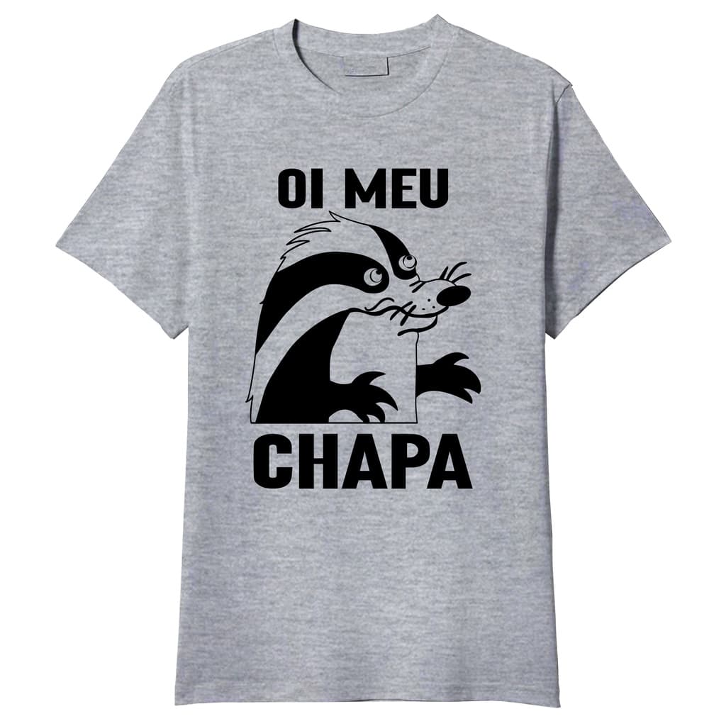 Camiseta Texugo Pica Pau Oi Meu Chapa Vintage Geek