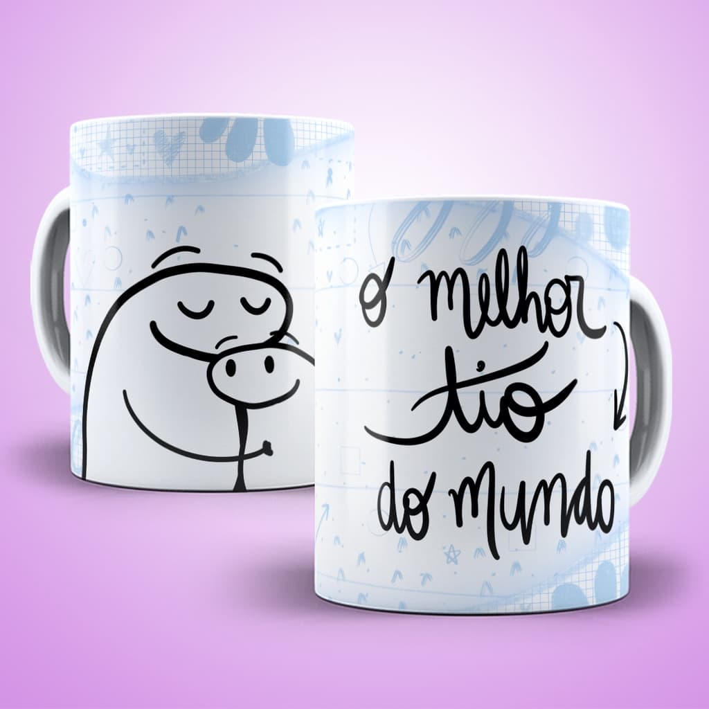 Caneca Porcelana De Tio Flork Meme