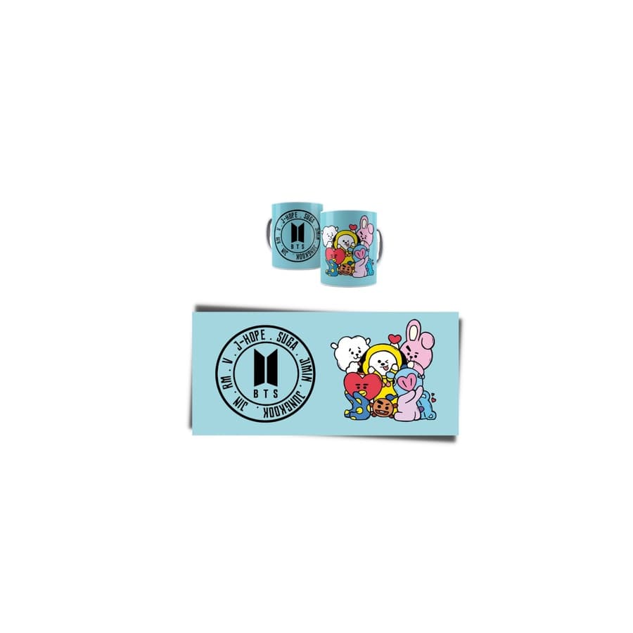 Caneca Personalizada Bt21 Bts Army Kpop