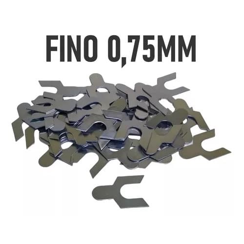Calço Cambagem Fino (0,75mm) Opala / Uno Tipo Y 50 Pçs