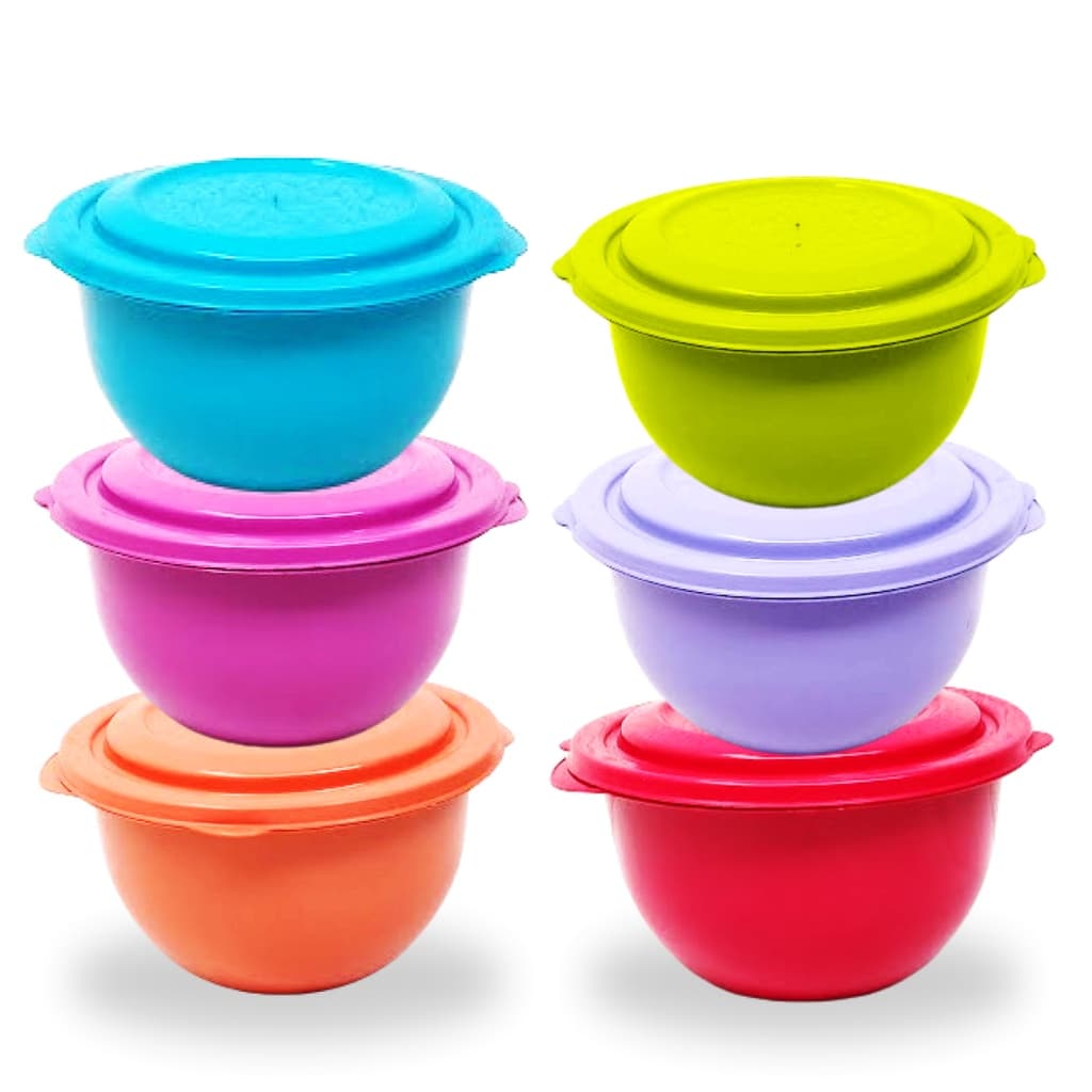 KIT 50 POTES REDONDOS 1,7L COLORIDOS PARA ALIMENTOS