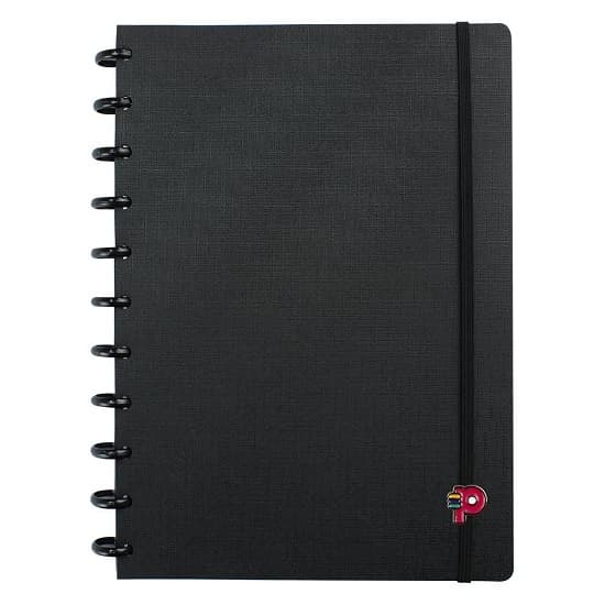 Caderno Inteligente Grande 80 Folhas All Black Pop Disc