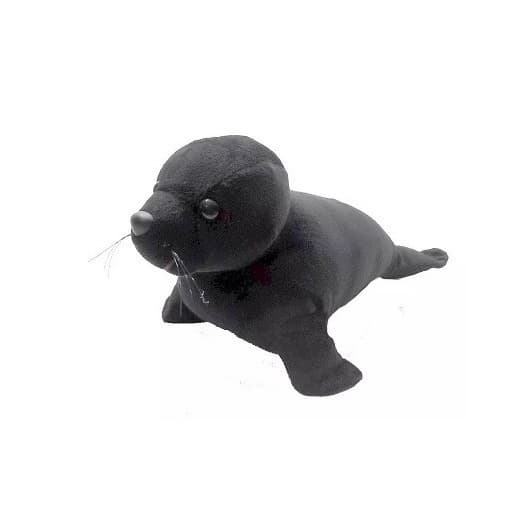 Foca Brinquedo de Pelúcia Preta 27 cm Antialérgica