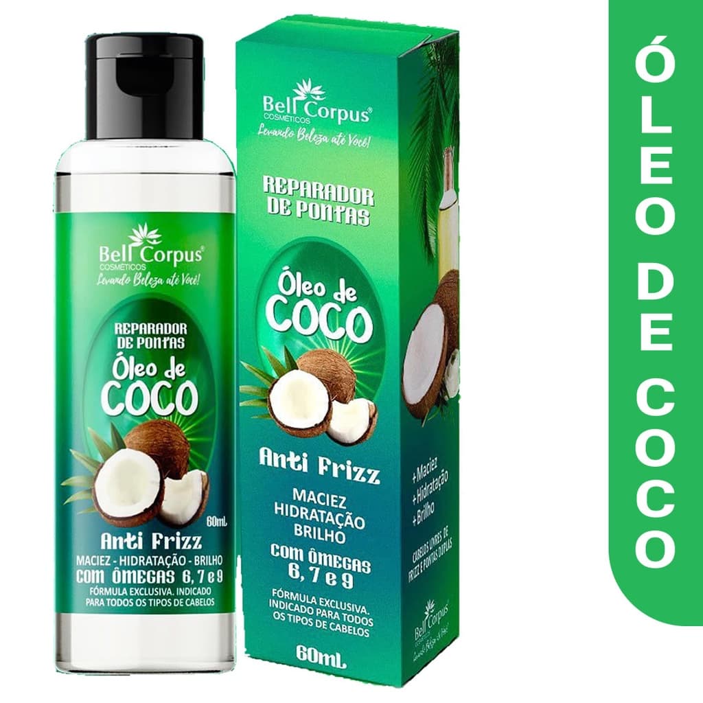 Óleo De Coco Bell Corpus - 60ML - Reparador De Pontas