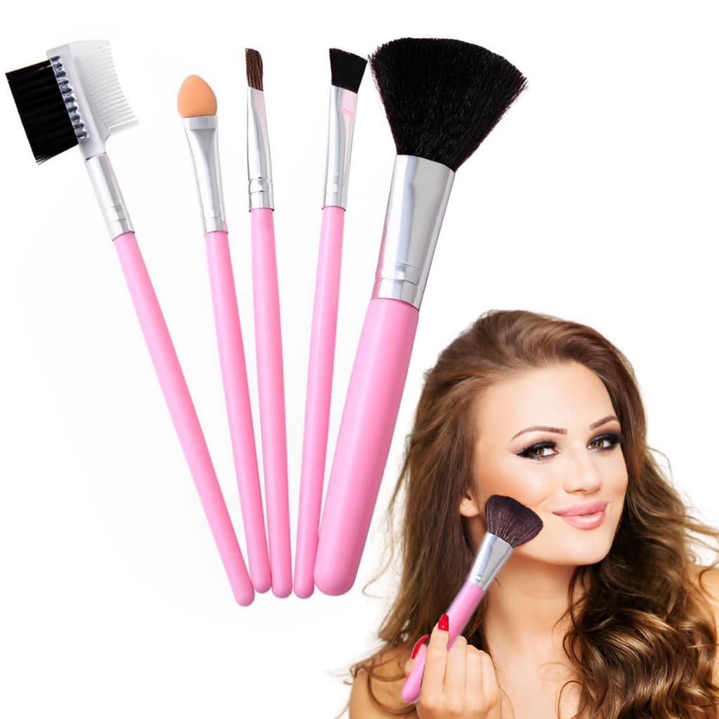 Kit 10 pinceis de maquiagem Profissional para Sombra / Cílios / Maquiagem Pronto a Entrega