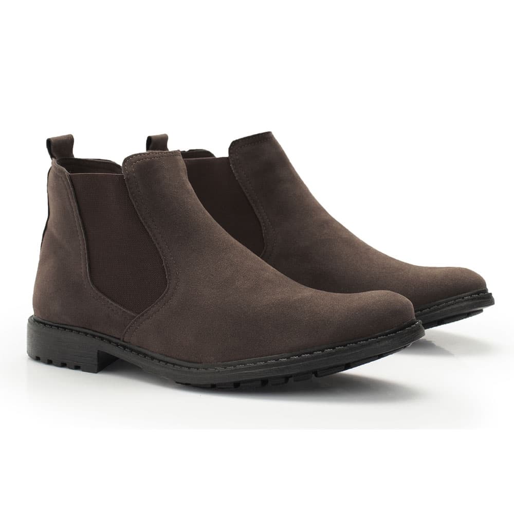Bota Masculina Cano Baixo Botina Ótima Qualidade