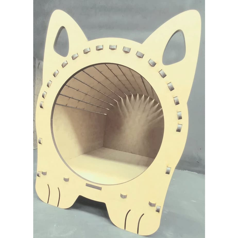 toca de gato casa em mdf premium faça seu pet feliz