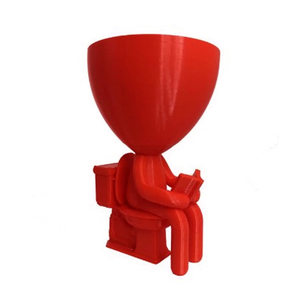 Vasinho Decorativo Bob Banheiro Robert Plant para Cactos e Suculentas