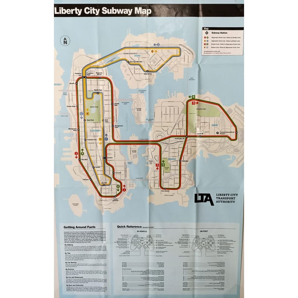 Mapa GTA IV PS3