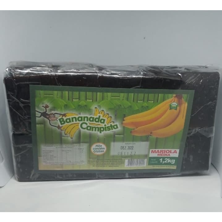 Bananada campista  1,2 kg  lisa doce bananadas lisa mariola doce de banana