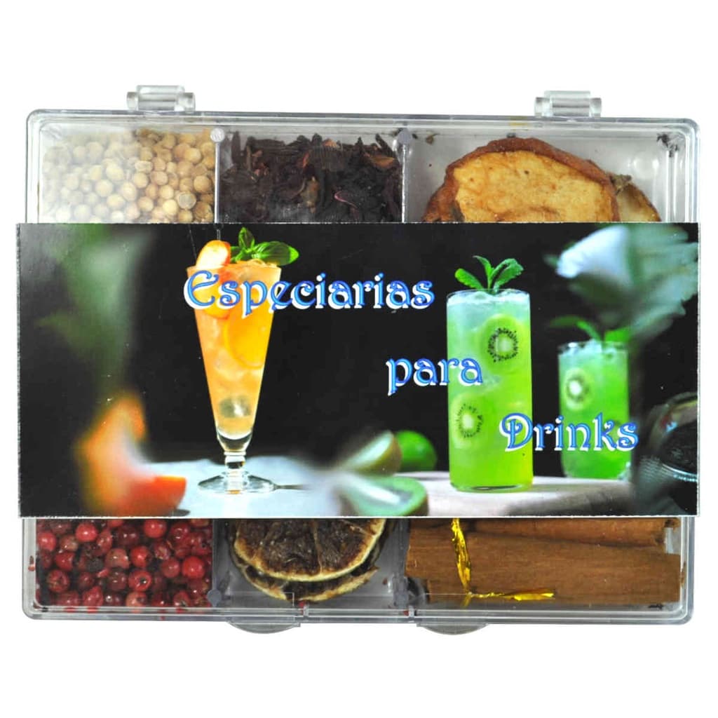 ESPECIARIAS PARA GIN TÔNICA, VODKA, CAMPARI, DRINKS E COQUETEIS