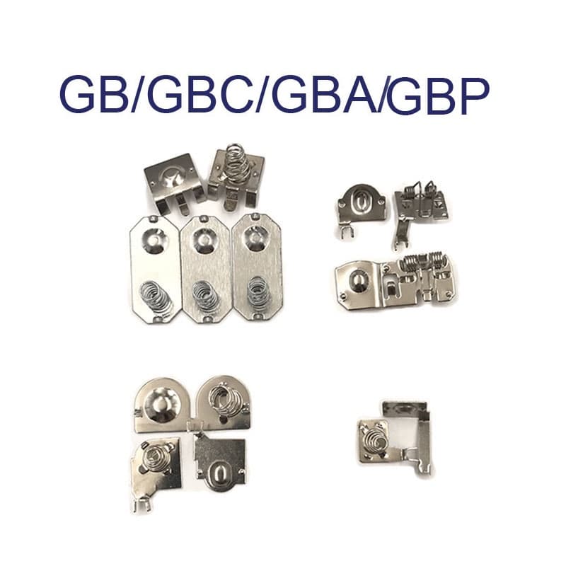 Terminais de Bateria Conector Pilhas Gameboy Color GBC Game Boy Advance GBA Game Boy GB Game Boy Pocket GBP