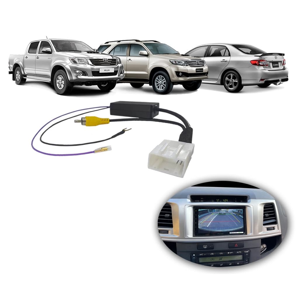 Adaptador Para Manter Câmera Ré Original Corolla 2012 13 14 com  Multimídia Universal